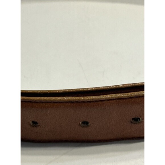 Vintage Coach British Tan Leather Belt 34 Made in the USA - Picture 12 of 16